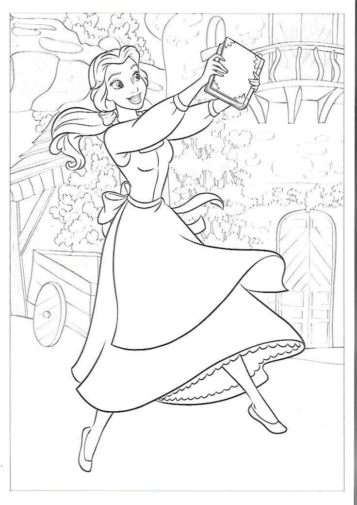 Beauty and the Beast Coloring Pages – 021