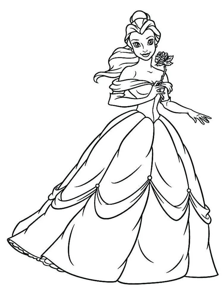 Beauty and the Beast Coloring Pages – 023