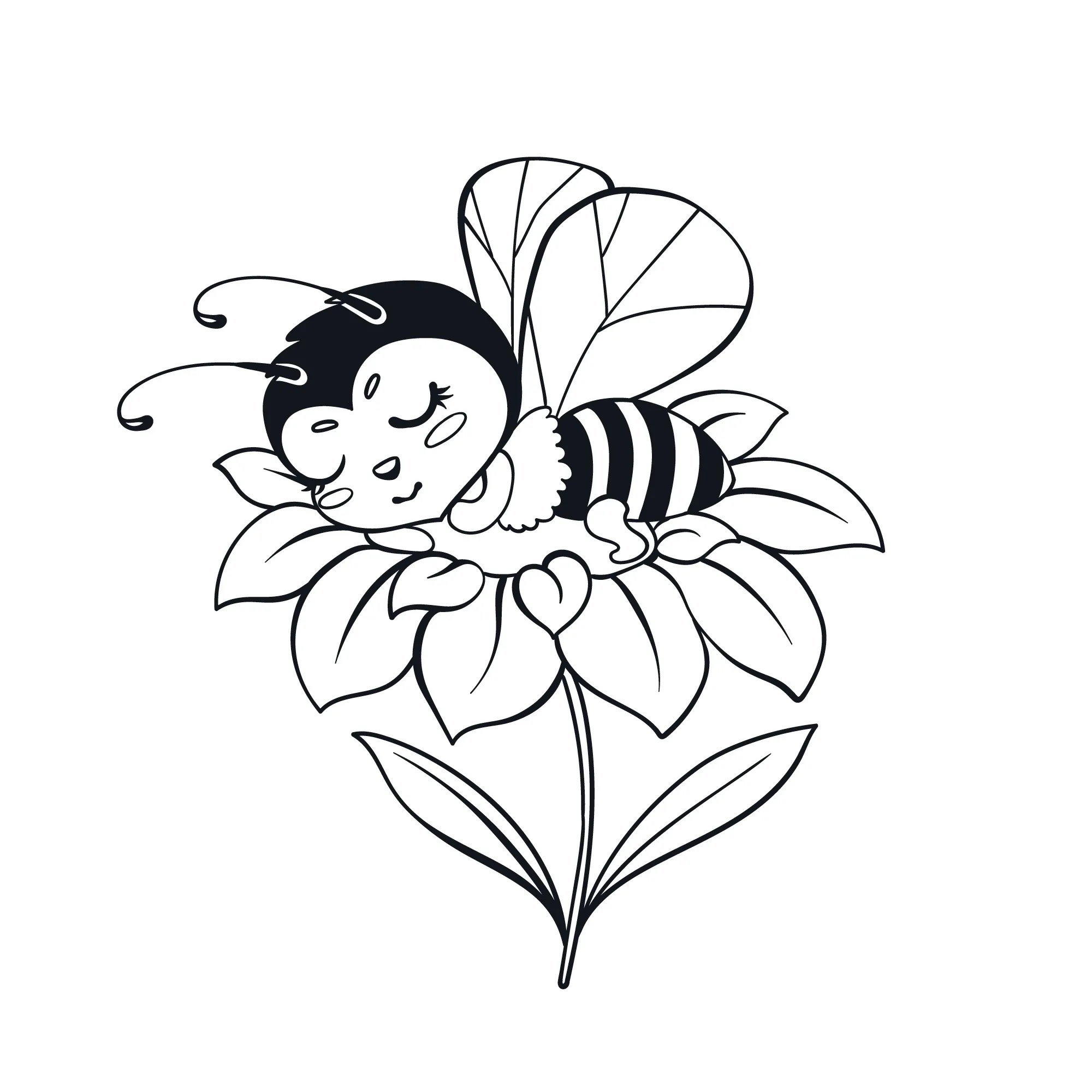Bees Coloring Pages – 032