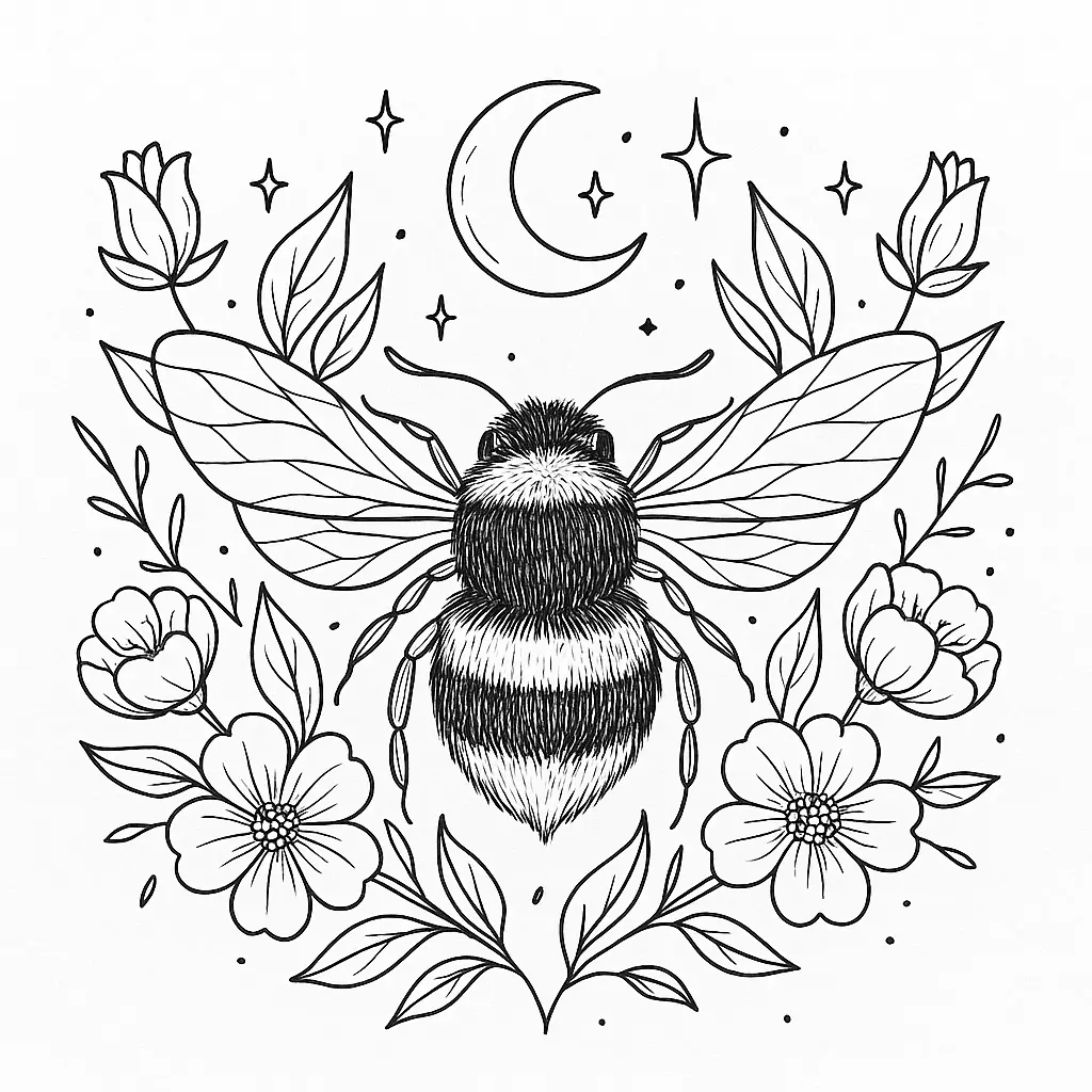 Bees Coloring Pages – 038