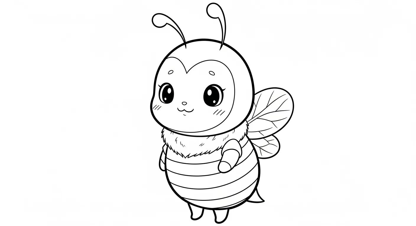 Bees Coloring Pages – 042