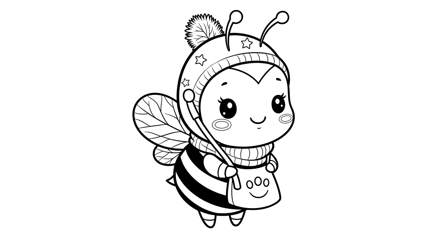 Bees Coloring Pages – 043