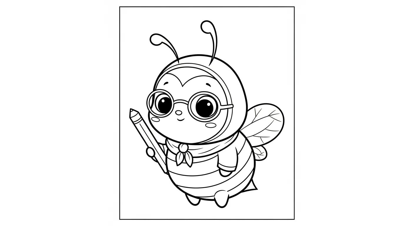 Bees Coloring Pages – 044