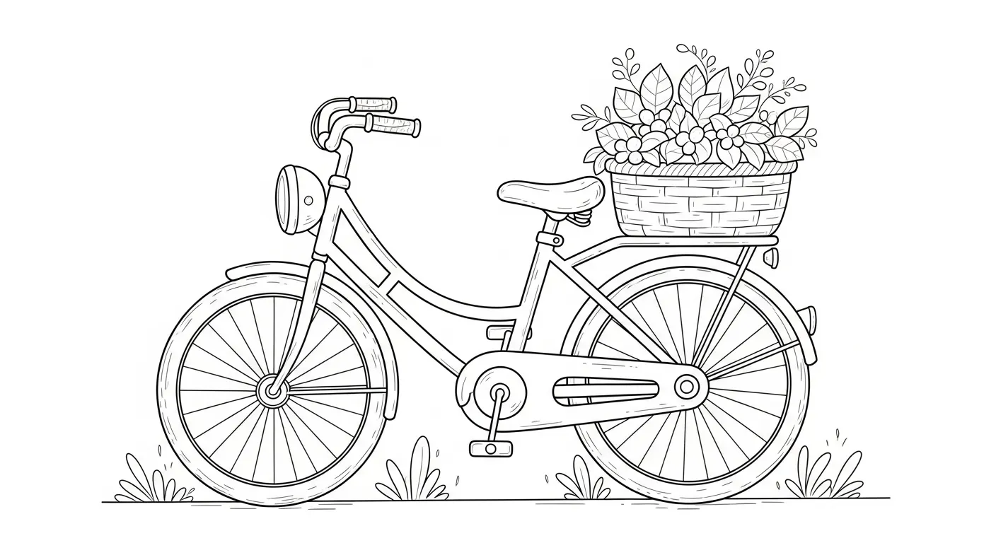 Bicycle Coloring Pages – 013
