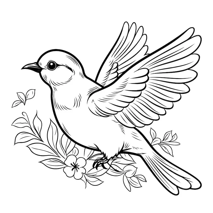 Birds Coloring Pages – 009