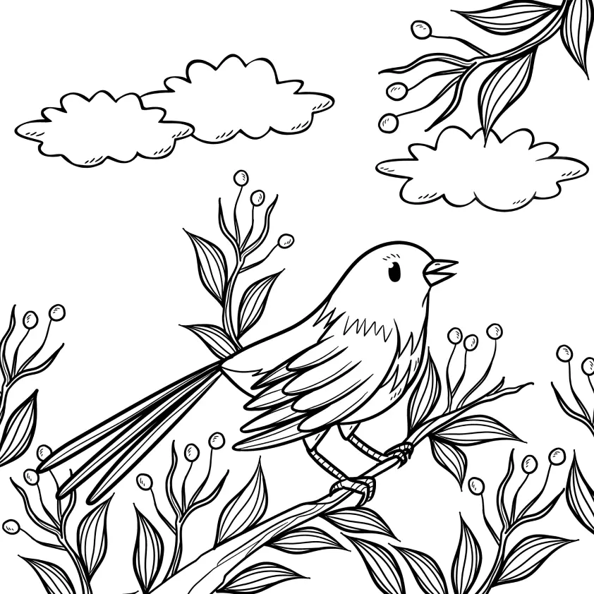 Birds Coloring Pages – 013