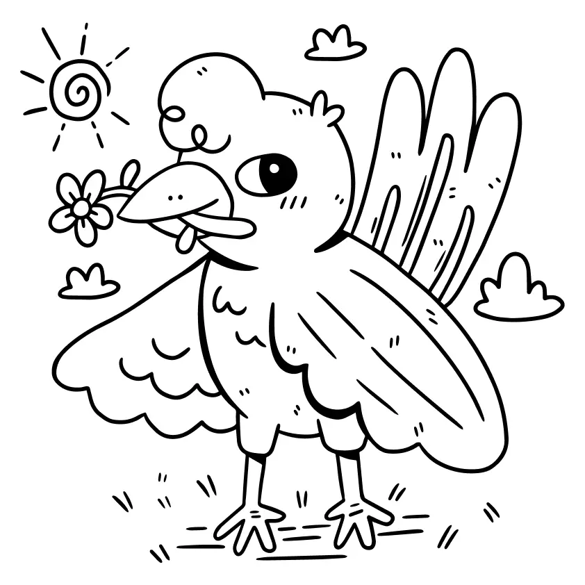 Birds Coloring Pages – 014