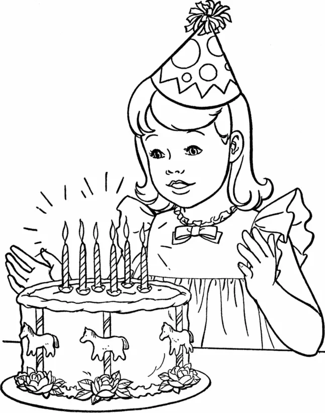 Birthday Coloring Pages – 006