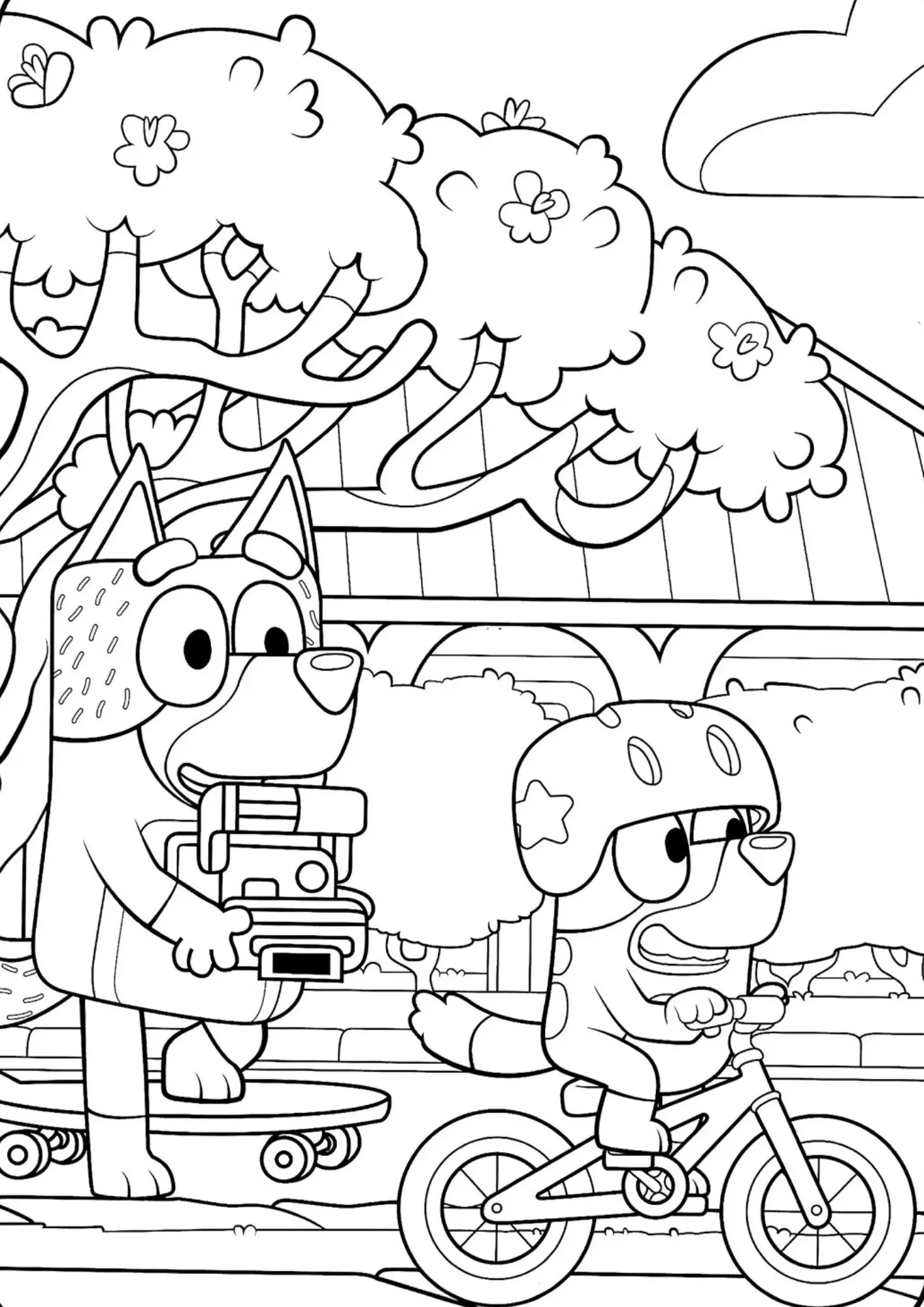 Bluey Coloring Pages – 027