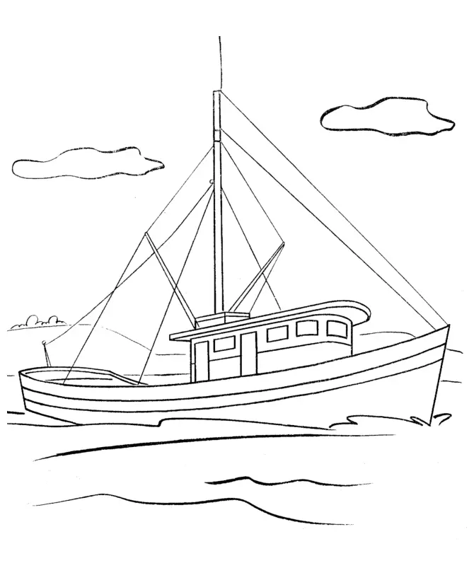 Boats Coloring Pages – 002