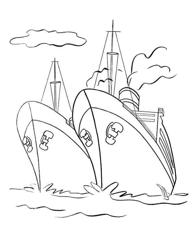 Boats Coloring Pages – 008
