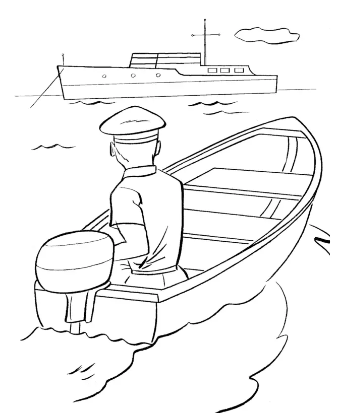 Boats Coloring Pages – 011