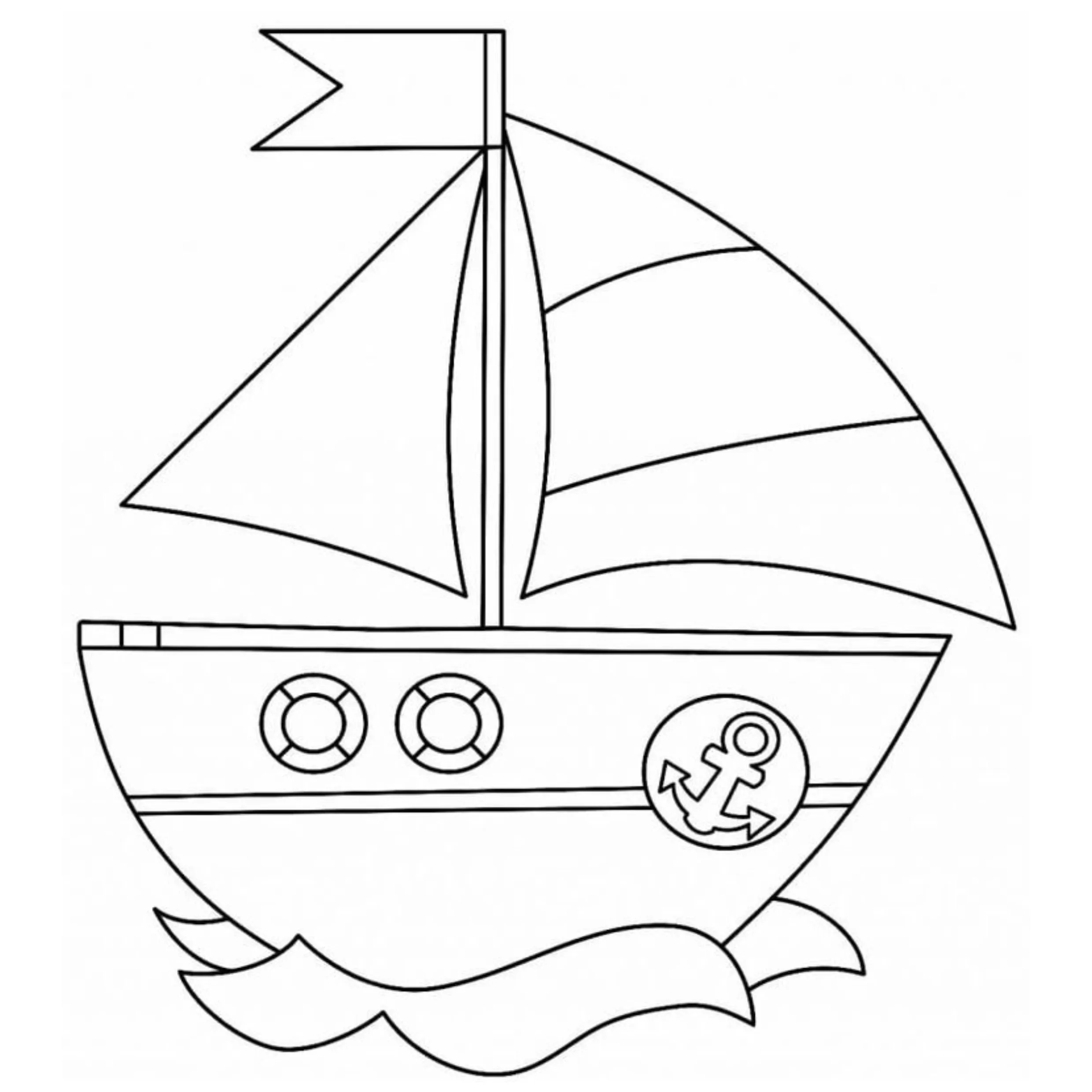 Boats Coloring Pages – 018