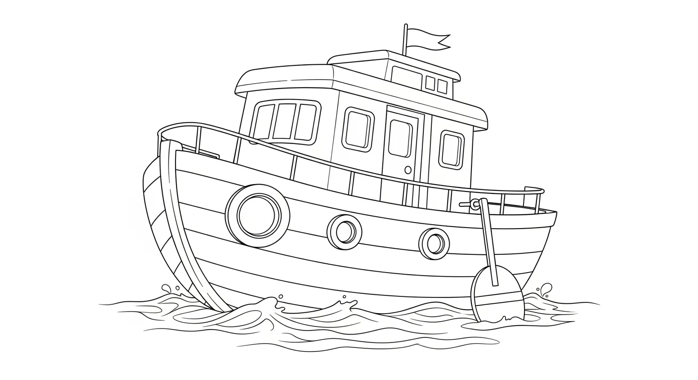 Boats Coloring Pages – 022