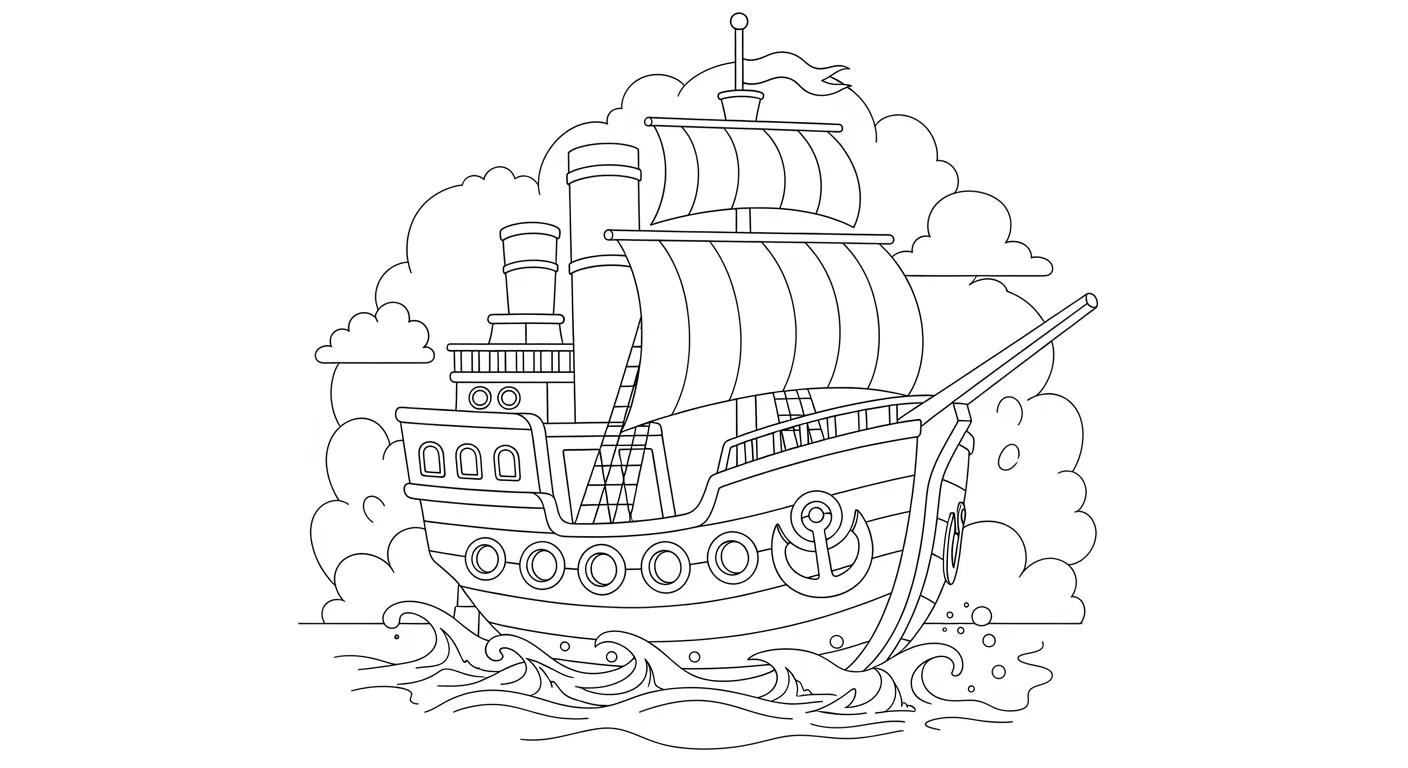 Boats Coloring Pages – 026