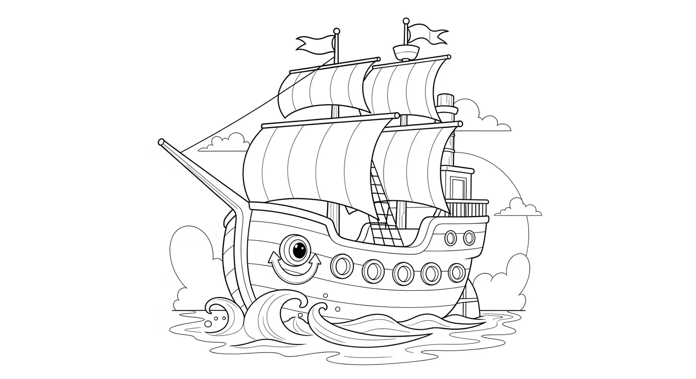 Boats Coloring Pages – 027