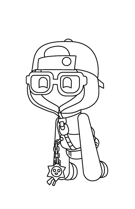 Brawl Stars Coloring Pages – 008