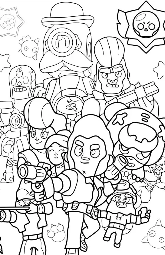 Brawl Stars Coloring Pages – 010
