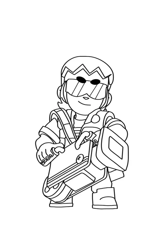 Brawl Stars Coloring Pages – 013