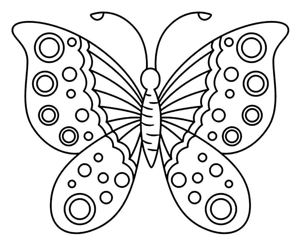Butterflies Coloring Pages – 012