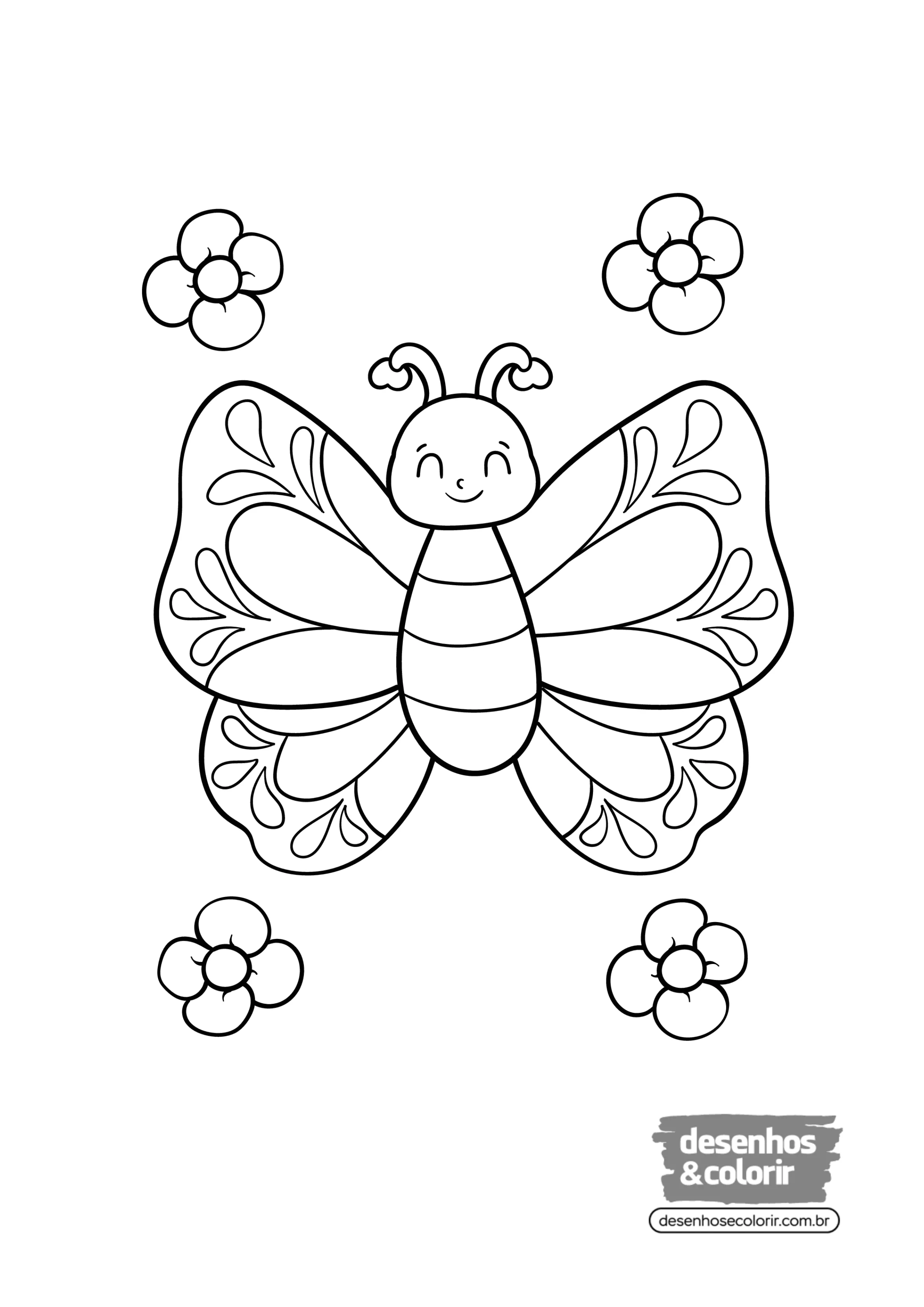 Butterflies Coloring Pages – 017