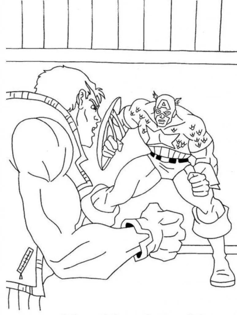Captain America Coloring Pages – 002