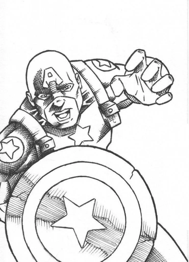 Captain America Coloring Pages – 003