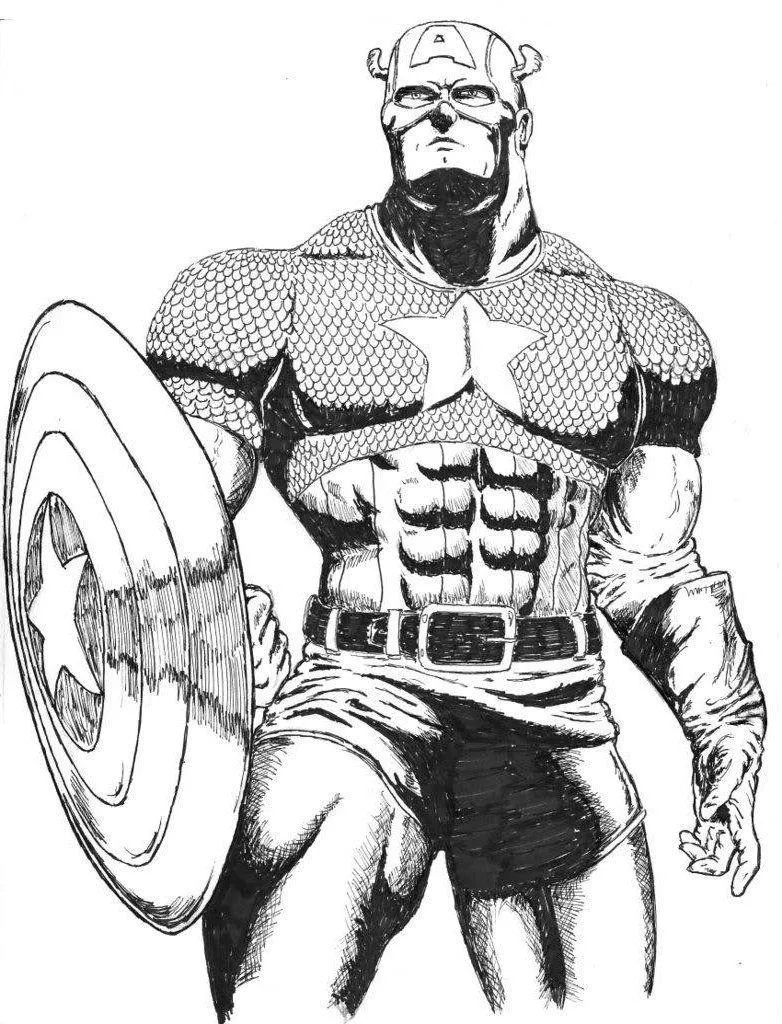 Captain America Coloring Pages – 004