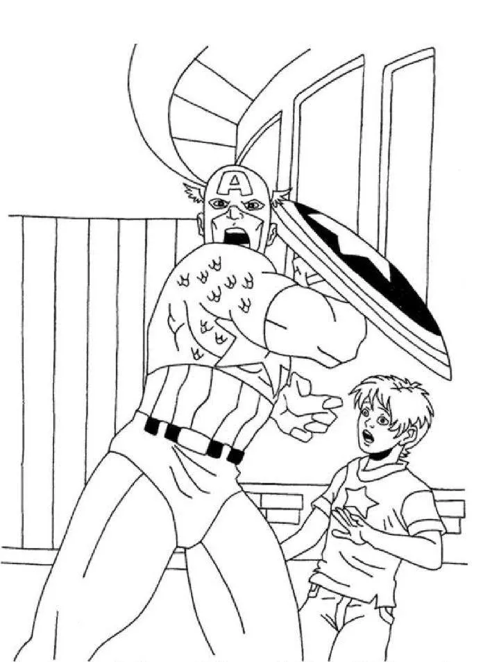 Captain America Coloring Pages – 006