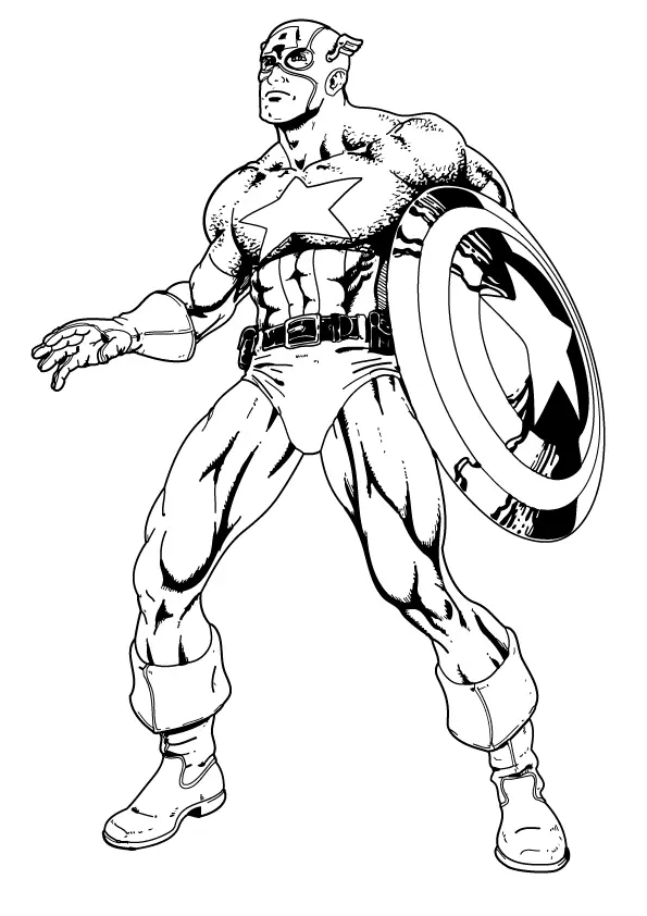 Captain America Coloring Pages – 009