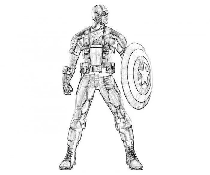Captain America Coloring Pages – 010
