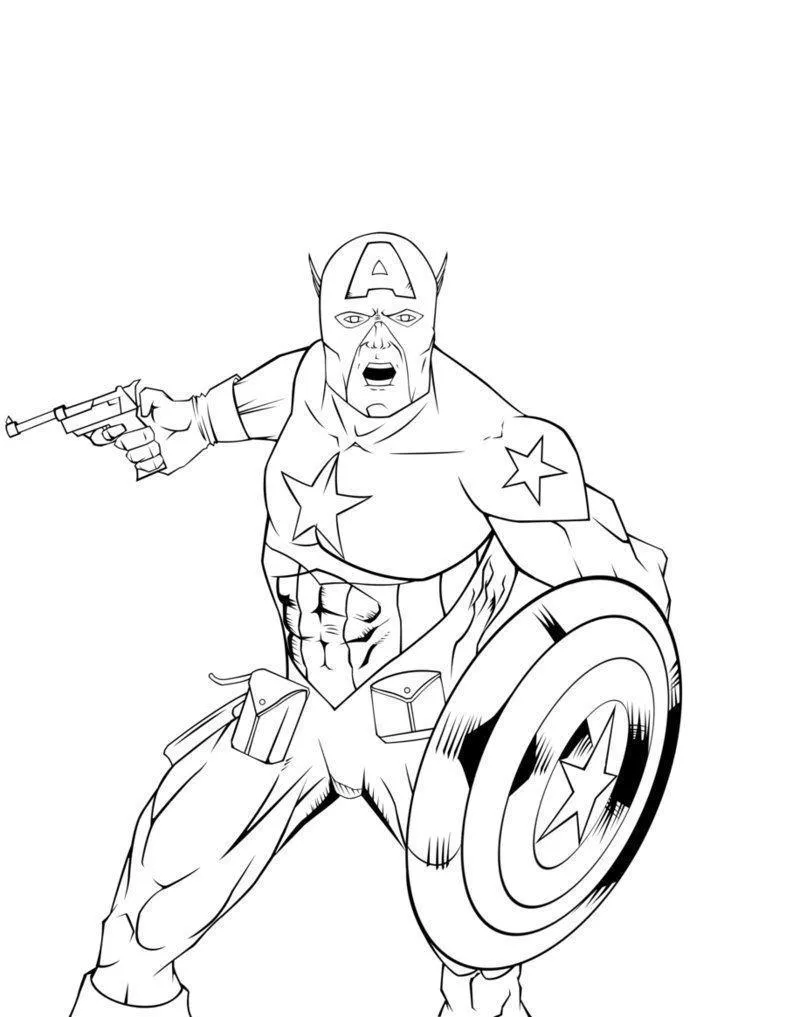 Captain America Coloring Pages – 017