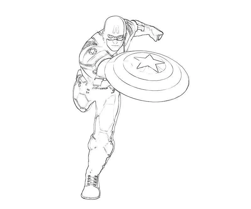 Captain America Coloring Pages – 019