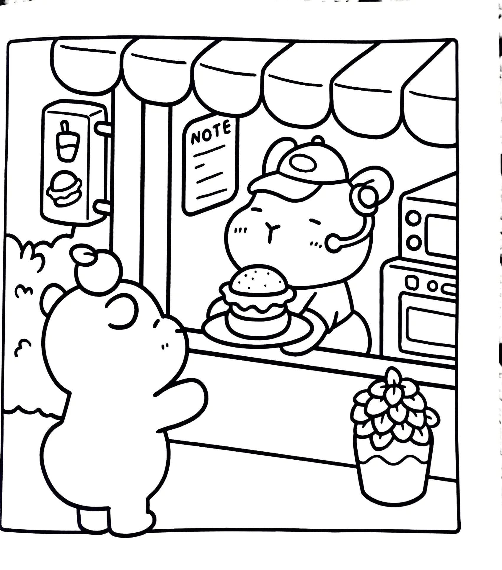 Capybara Coloring Pages – 031
