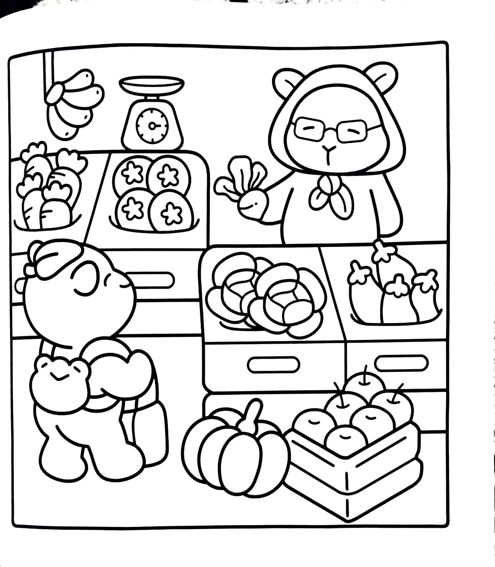 Capybara Coloring Pages – 042