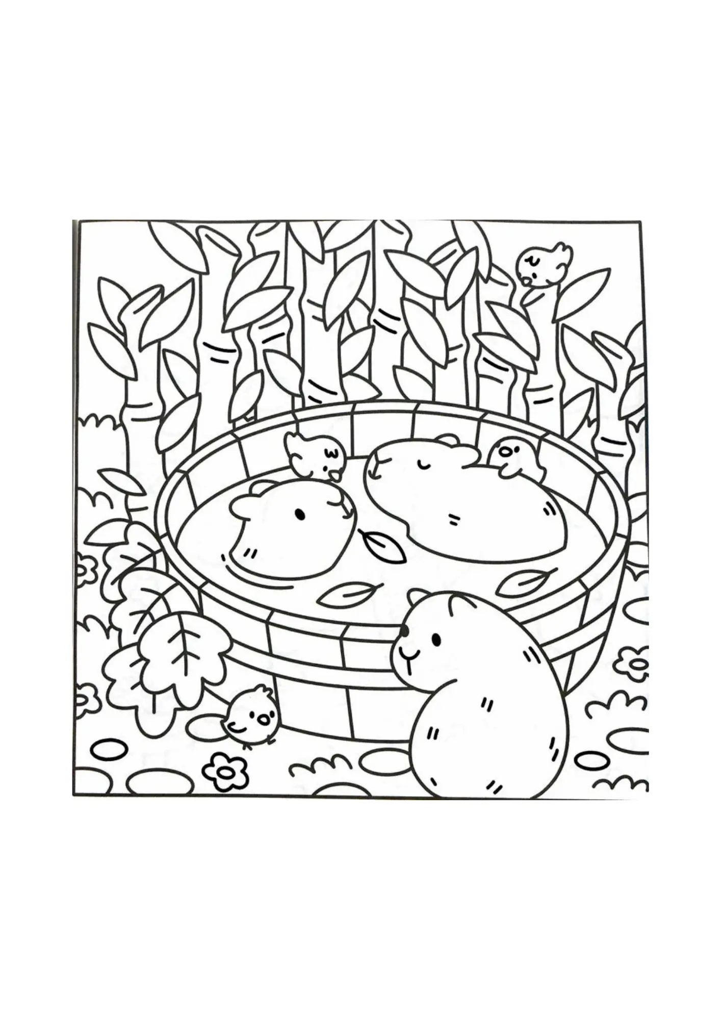 Capybara Coloring Pages – 046