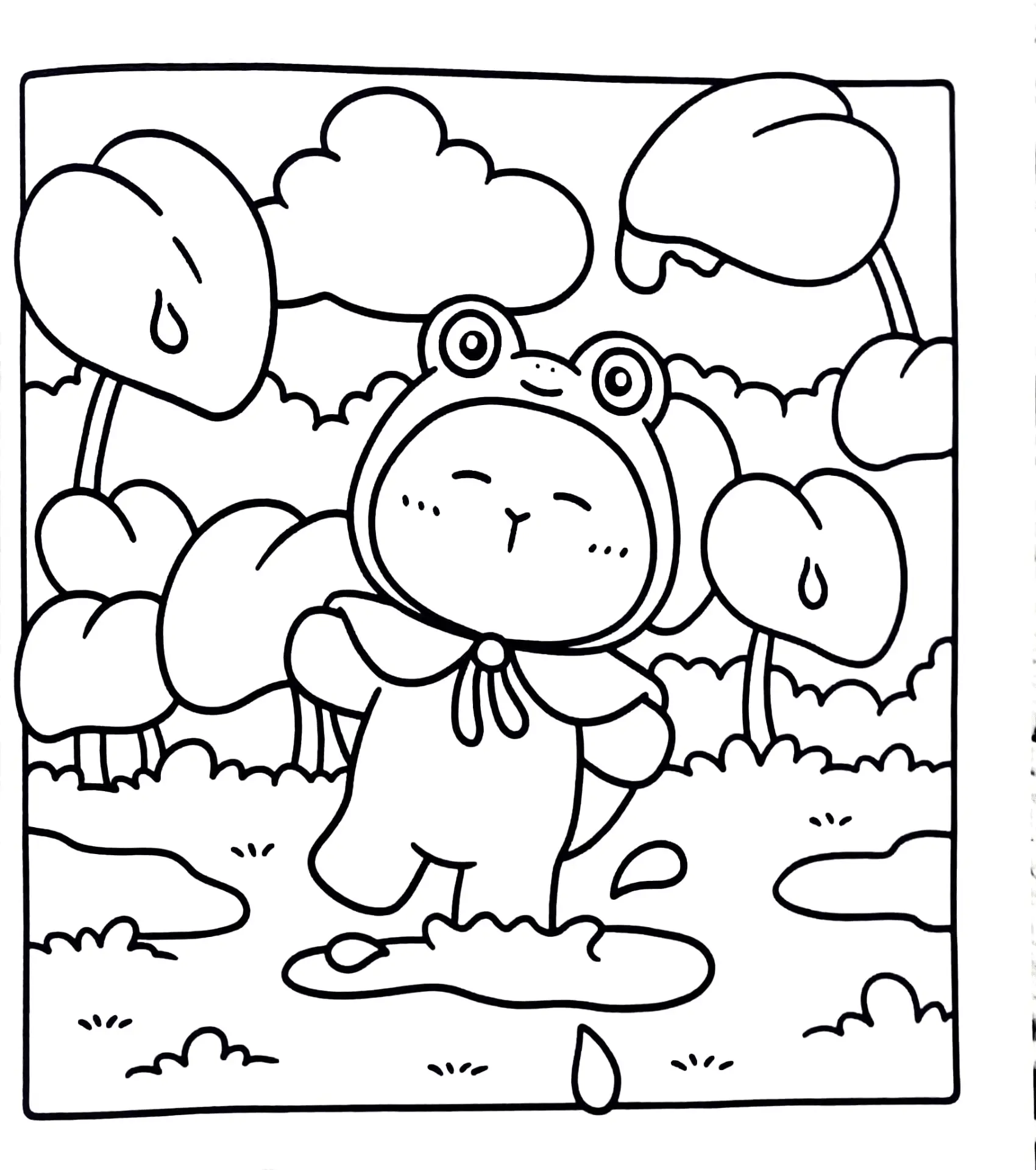 Capybara Coloring Pages – 055