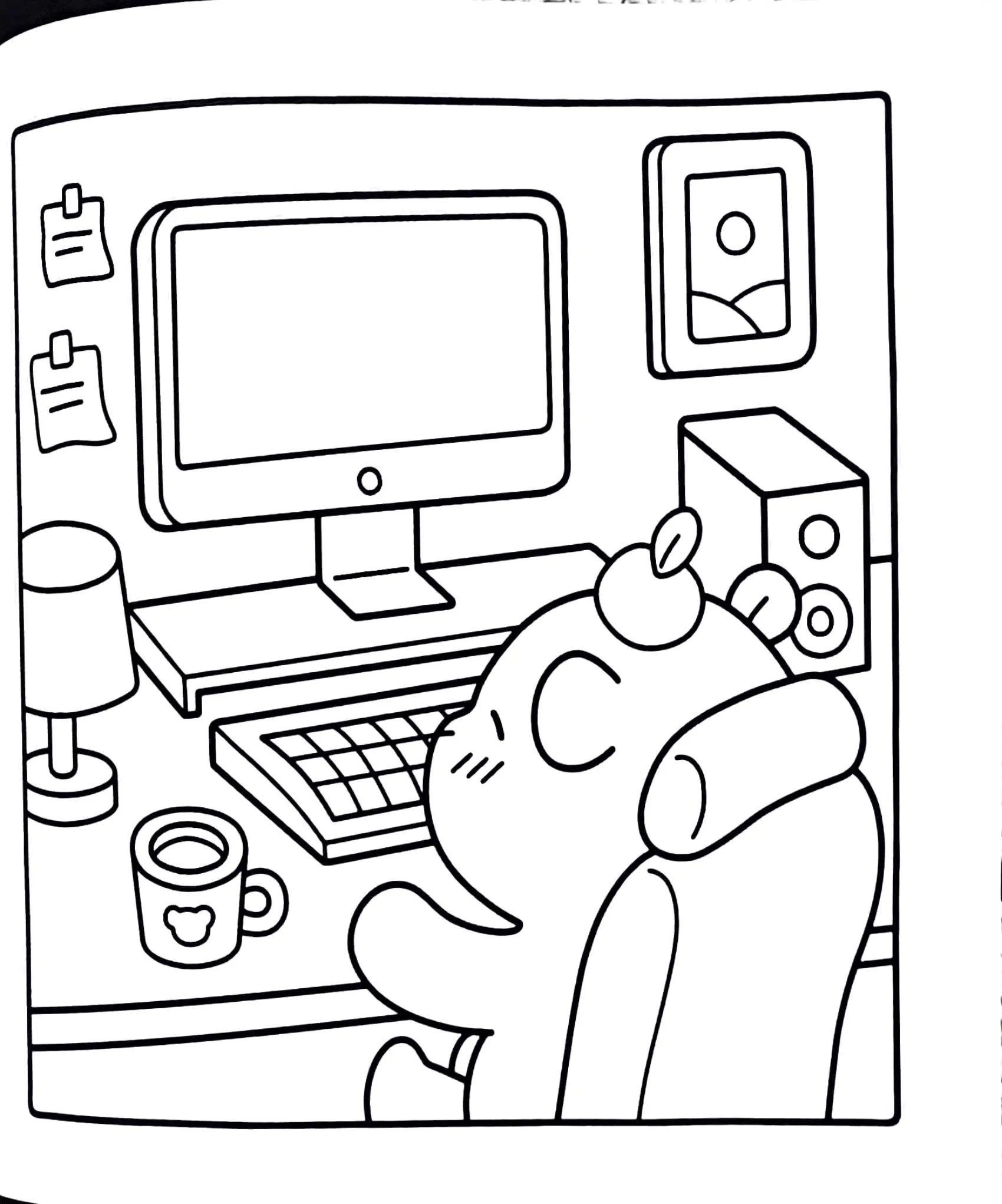 Capybara Coloring Pages – 058