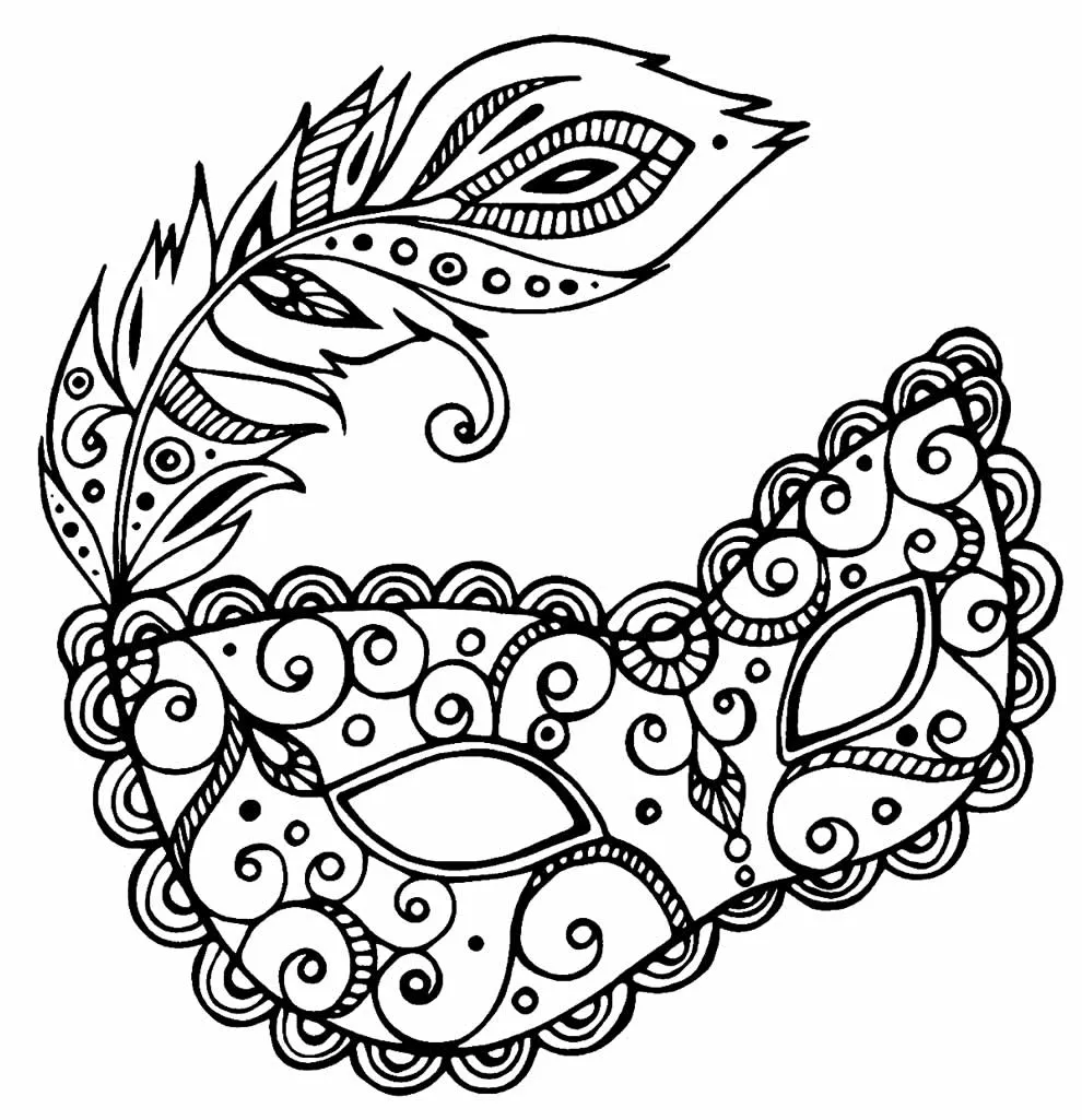 Carnival Coloring Pages – 016