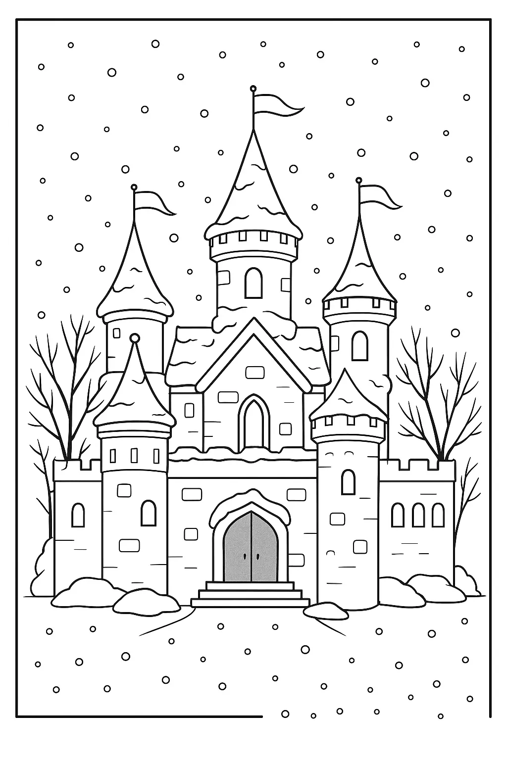 Castles Coloring Pages – 023