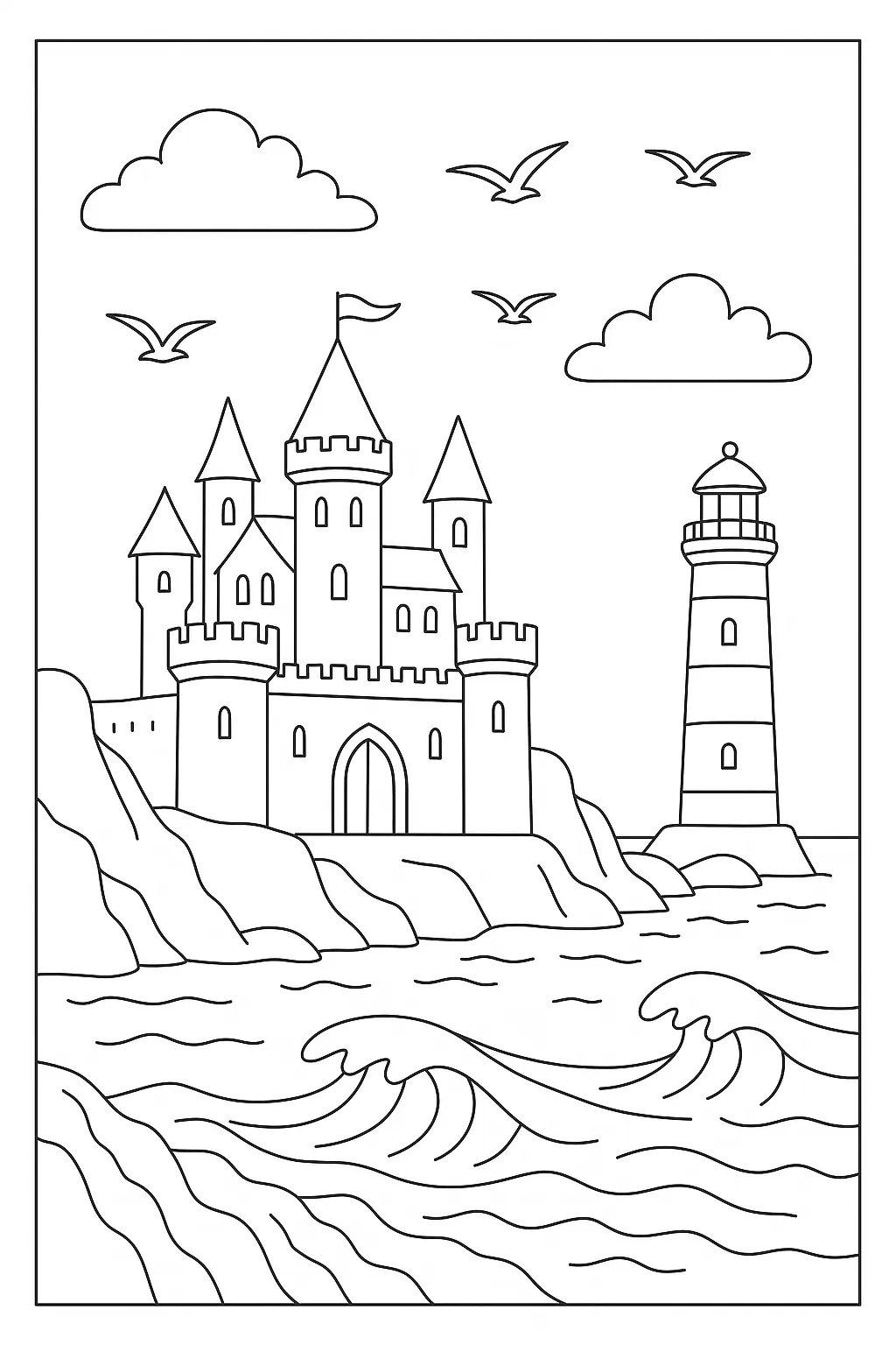 Castles Coloring Pages – 025