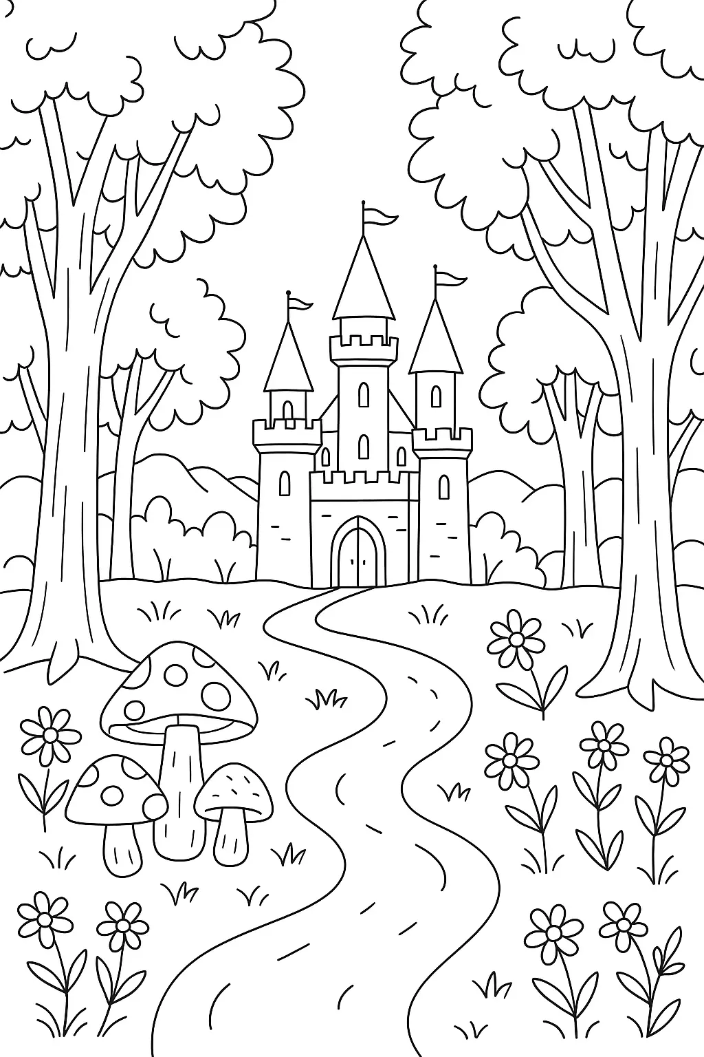 Castles Coloring Pages – 026