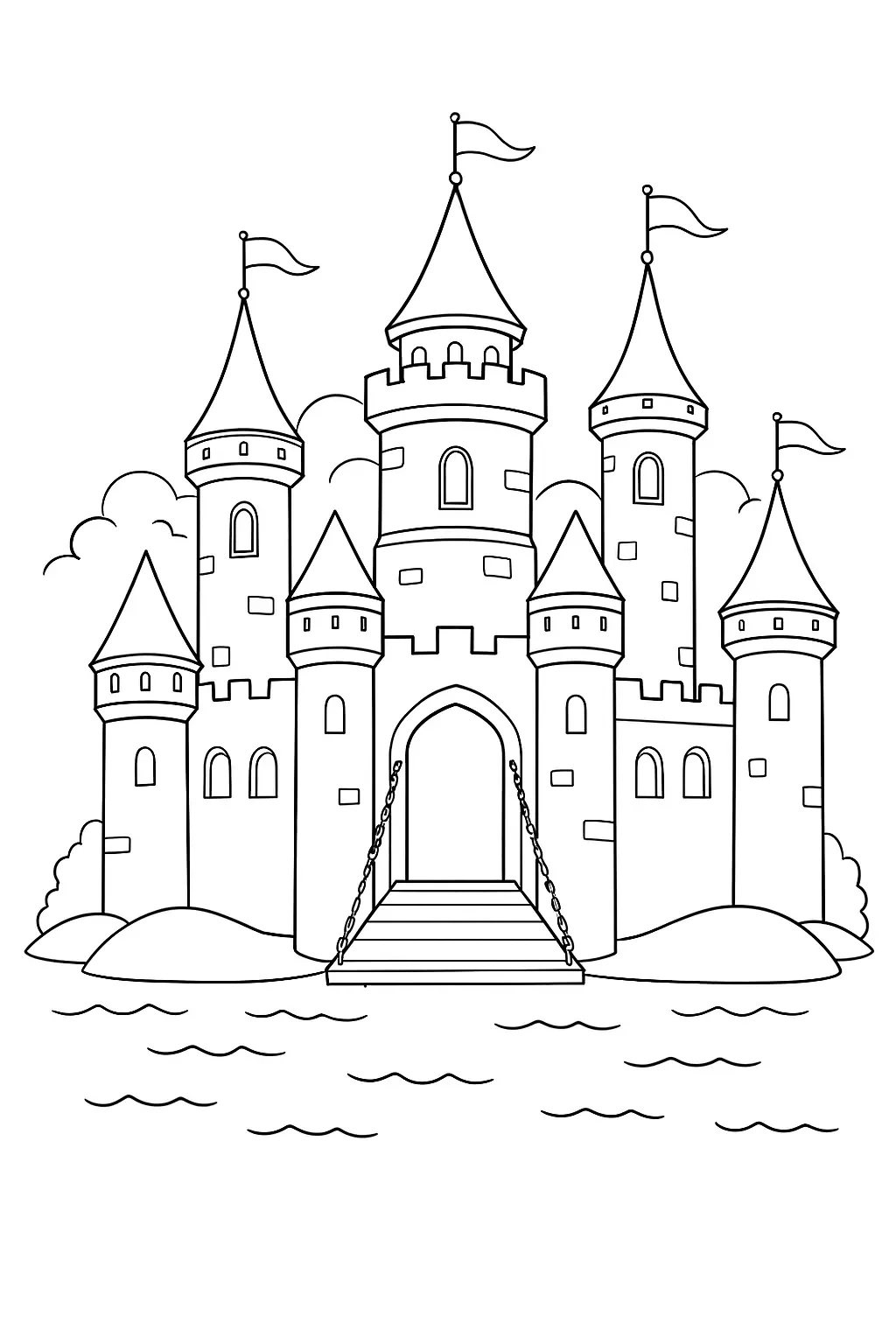 Castles Coloring Pages – 029