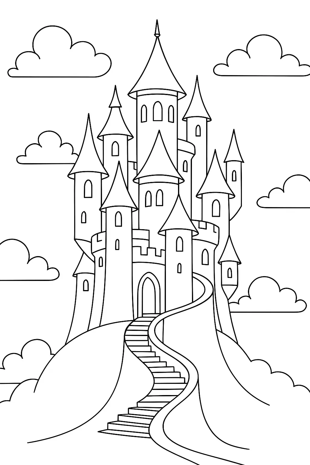 Castles Coloring Pages – 035