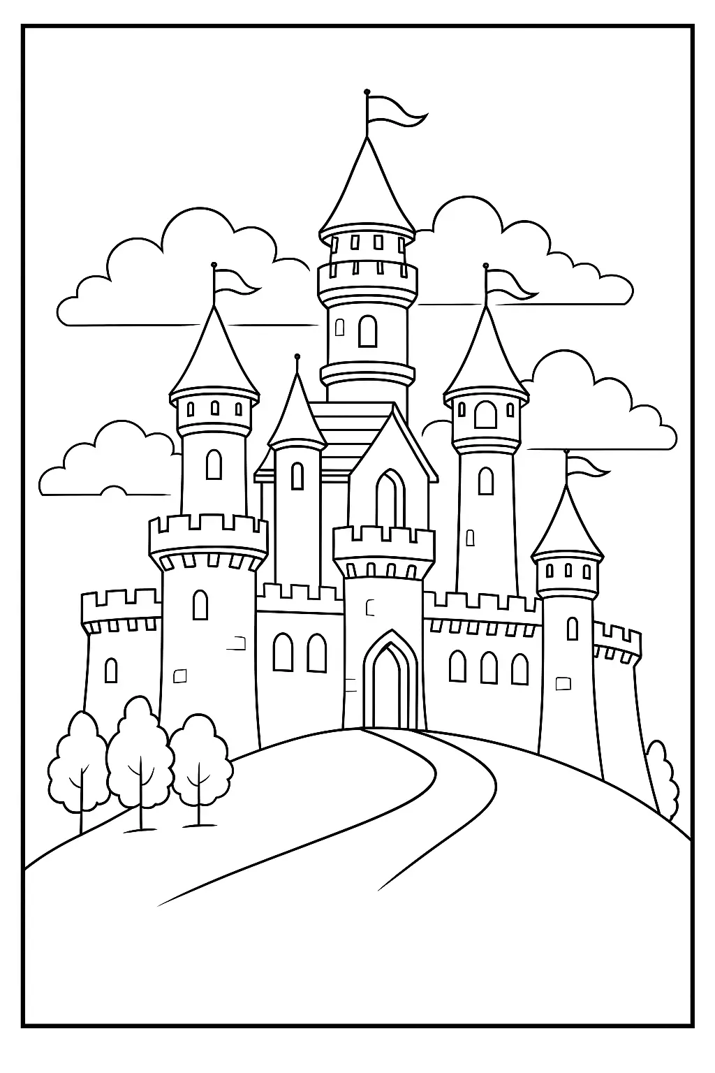 Castles Coloring Pages – 036
