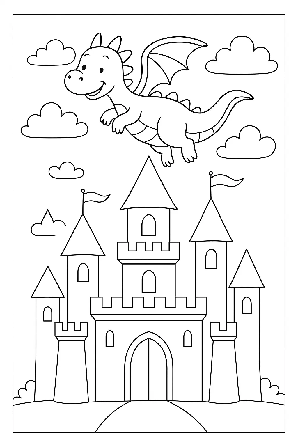 Castles Coloring Pages – 038