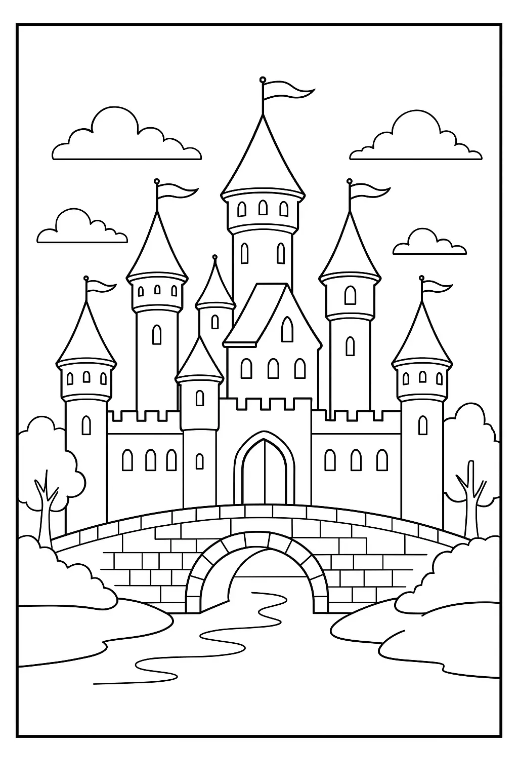 Castles Coloring Pages – 040