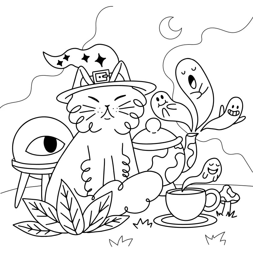 Cats Coloring Pages – 020