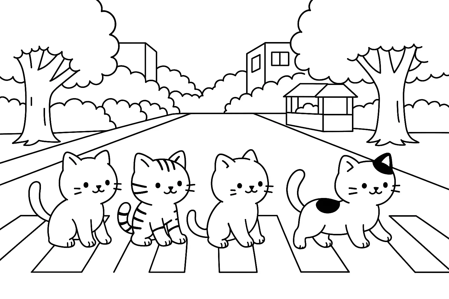 Cats Coloring Pages – 023