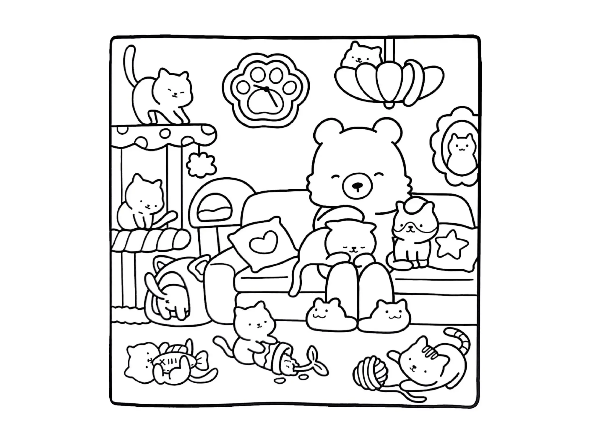 Cats Coloring Pages – 030